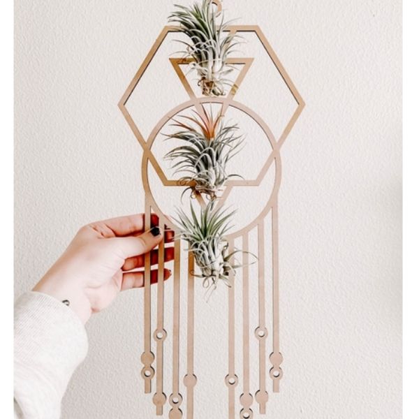 Geometric Handmade Air Plant Holder