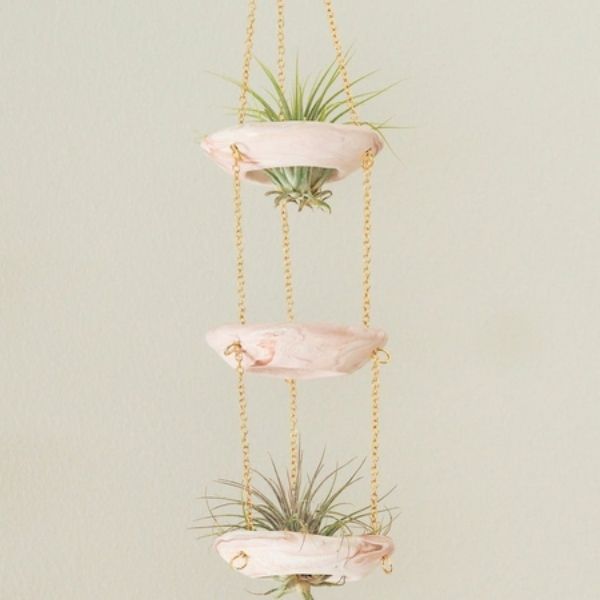 Rose Marble Air Plant Holder Plant Hanger