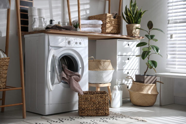 12 Stunning Boho Laundry Room Decor Ideas to Inspire you | Plantiful Interiors