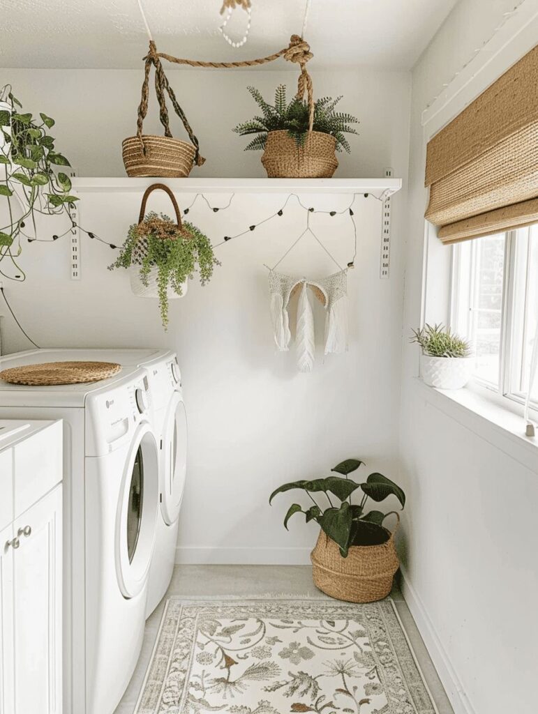 Stunning Boho Laundry Room Decor Ideas to Inspire you | Plantiful Interiors