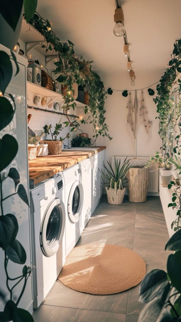 Stunning Boho Laundry Room Decor Ideas to Inspire you | Plantiful Interiors