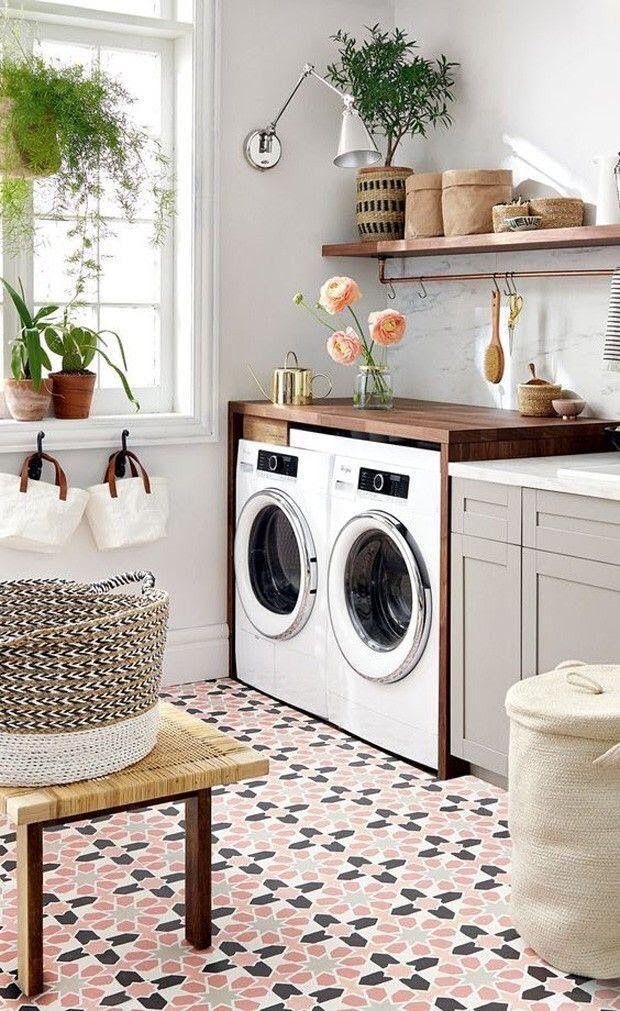 Stunning Boho Laundry Room Decor Ideas to Inspire you | Plantiful Interiors