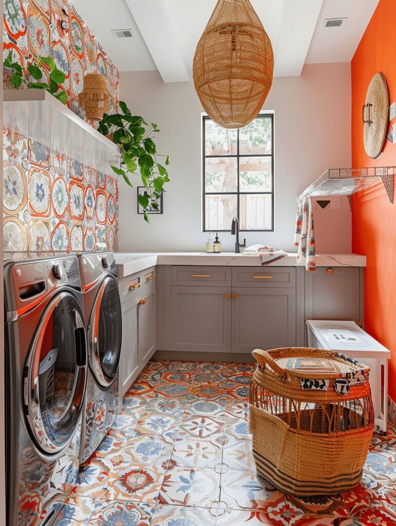 Stunning Boho Laundry Room Decor Ideas to Inspire you | Plantiful Interiors