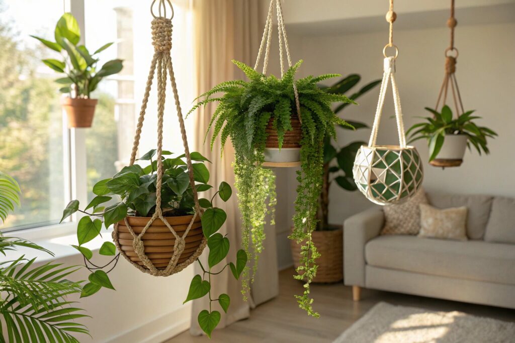 Beautiful Hanging Plant Ideas for Your Indoor Space | Plantiful Interiors